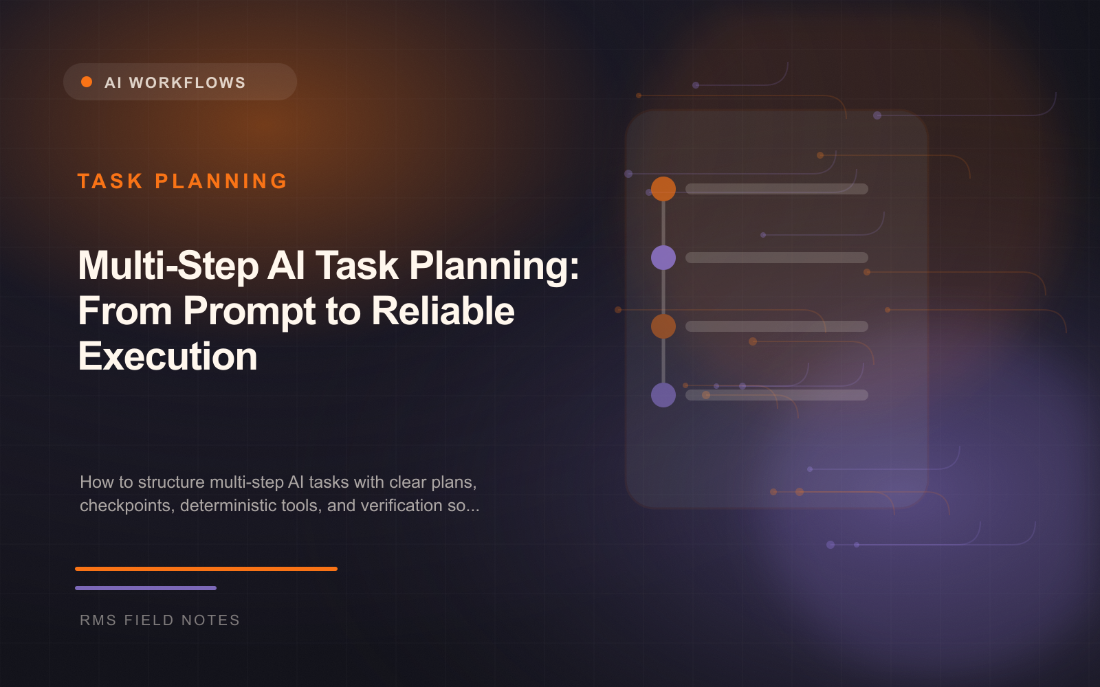 Multi-Step AI Task Planning: From Prompt to Reliable Execution